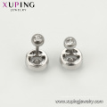 E-597 Xuping Moda Jóias Ródio cor simples design brincos CZ studs sintéticos